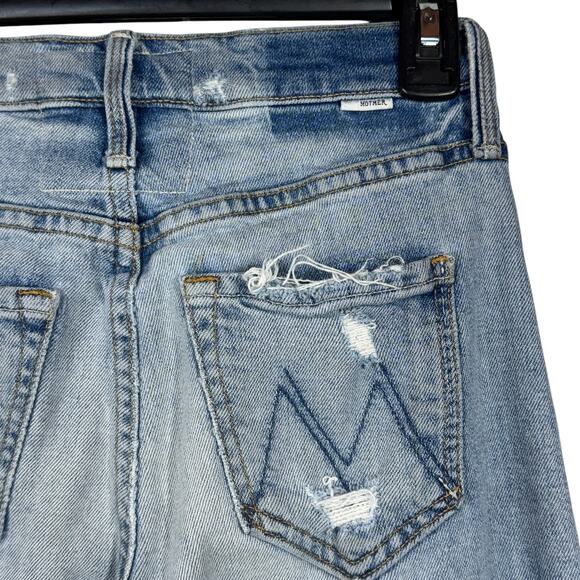 Mother Superior SZ 25 The Tomcat Jeans The Confession Distressed Rips Cropped - Picture 7 of 13